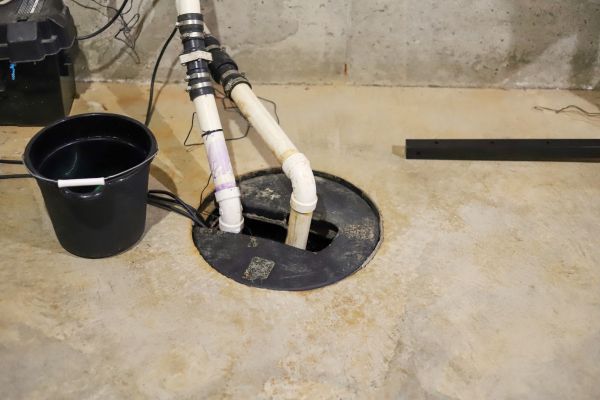 Interior Basement Drainage in Edmonds